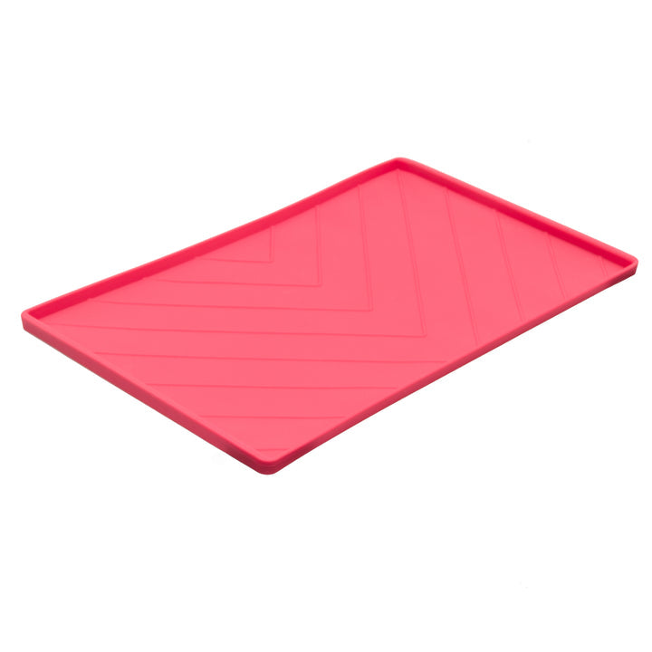 Messy Mutts Silicone Bowl Mat - Red