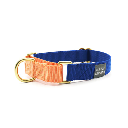 Major Darling Martingale Collar Cobalt with Peach