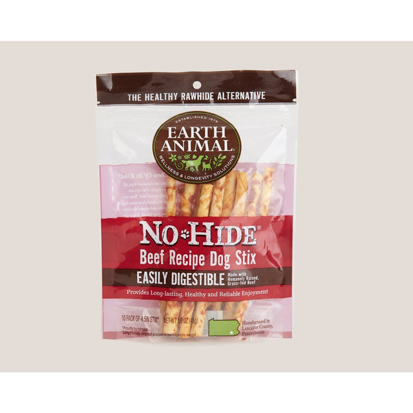 Earth Animal No Hide Beef Stix 10 pack