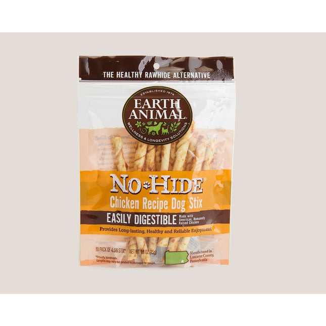 Earth Animal No Hide Chicken Stix 10 pack