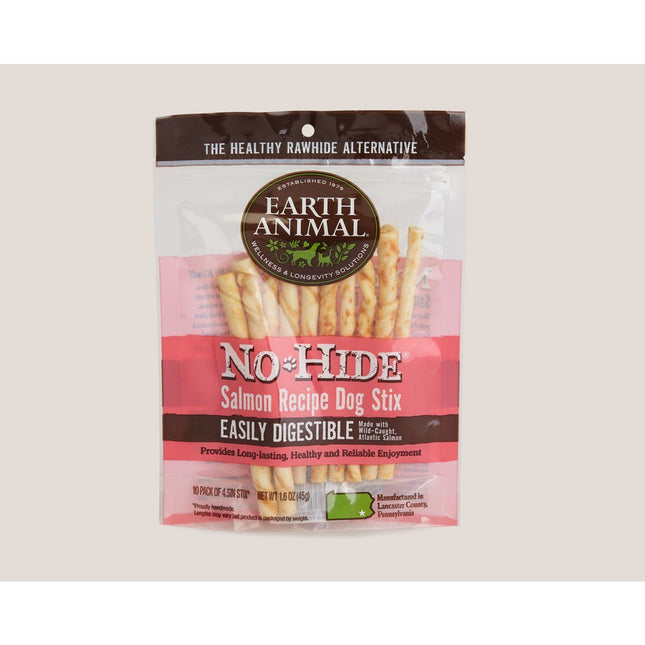 Earth Animal No Hide Salmon Stix 10 pack