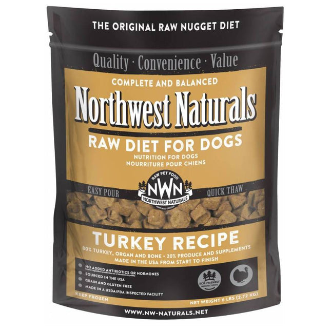 Northwest Naturals Frozen Raw Nuggets Turkey 6lb