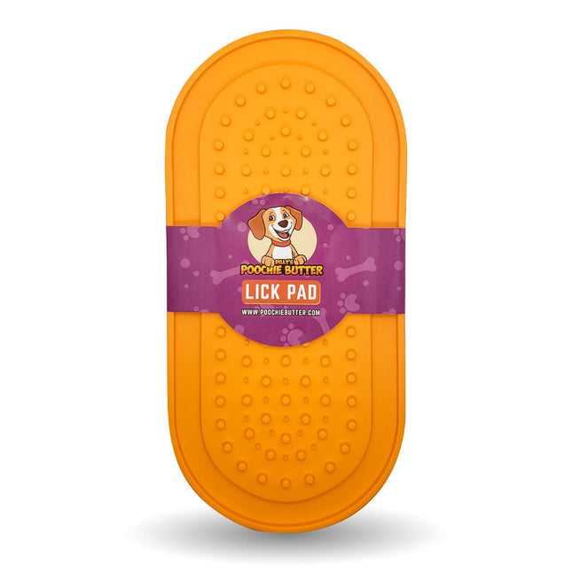 Dilly's Poochie Butter Hang Clip Oval Lick Pad + Squeeze Pack