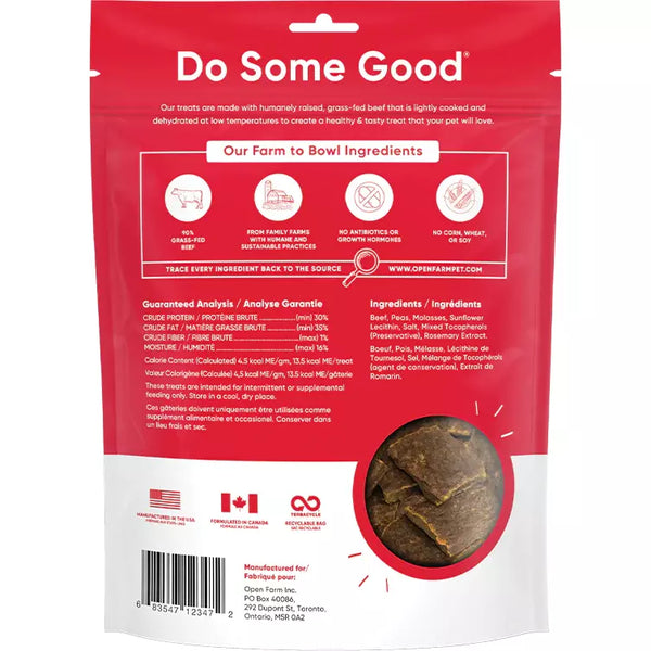 Open Farm Dehydrated Beef Dog Treats 4.5oz