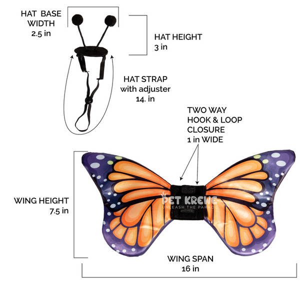 Monarch Butterfly Dog Costume
