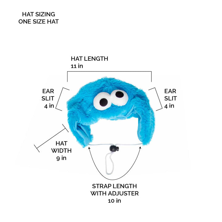Sesame street cookie monster dog costume deals