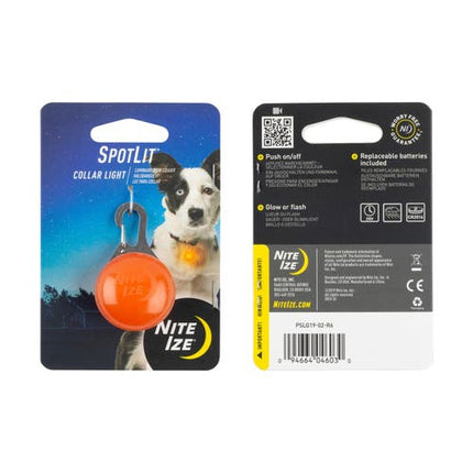 Nite Ize SpotLit Collar Light - Orange