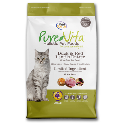 Pure Vita Cat Dry GF Duck & Red Lentils
