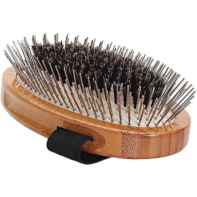 Bass Hybrid Wire/Boar Bristle Handheld Brush