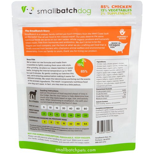 Smallbatch Dog Lightly Cooked - Chicken