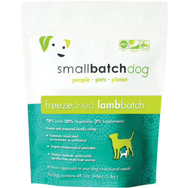 Smallbatch Dog Freeze Dried Sliders - Lamb 14oz