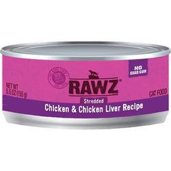 Rawz cat Shredded Chicken & chicken liver recipe 3oz