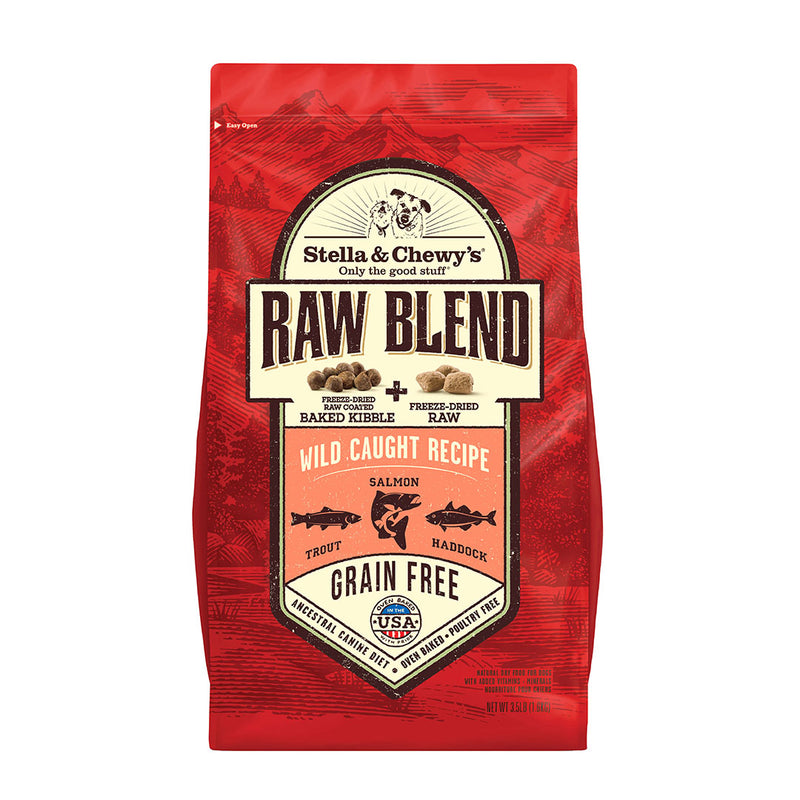 Stella & Chewy's Raw Blend Wild Caught Kibble for Dogs