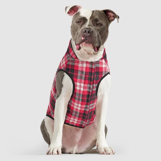 Canada Pooch Reversible Vest black with plaid