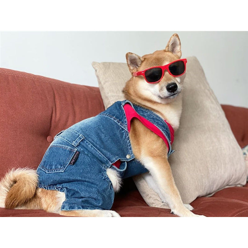 Parisian Pet Denim Overalls
