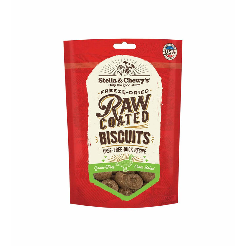 Stella & Chewy's raw coated biscuits duck cage free 9oz