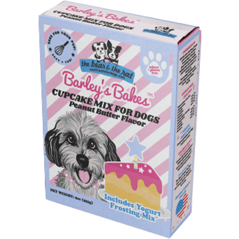 The Bear & The Rat Barley's Bakes Cupcake Mix for Dogs - Peanut Butter Flavor