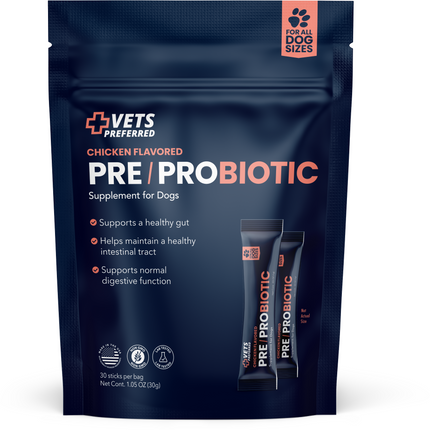 Vets Preferred Pre + Probiotic Chicken sticks 30 count