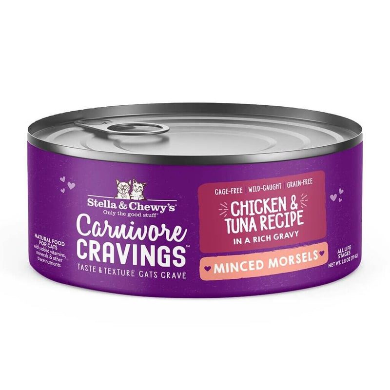 Stella & Chewy's Cat Carnivore Cravings Minced Morsels Chicken & Tuna Recipe