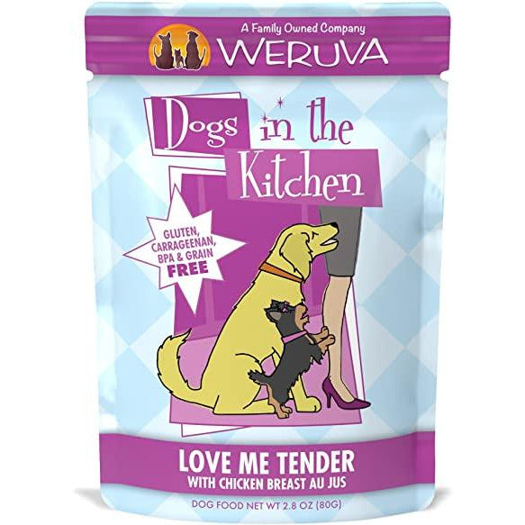 Weruva Dogs in the kitchen pouch love me tender 2.8oz
