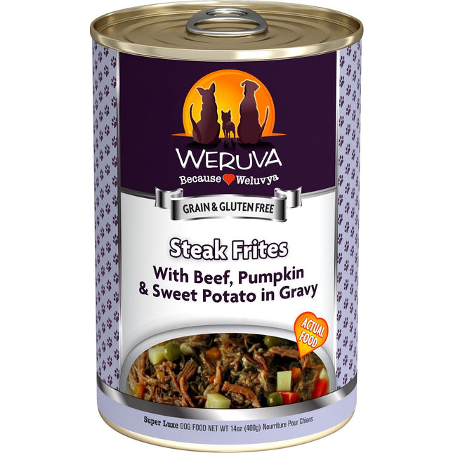 Weruva dog can steak frites