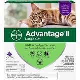 Advantage 2 large cat 9+ lbs 2 pack
