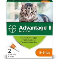 Advantage 2 small cat 5-9lb 2 pack