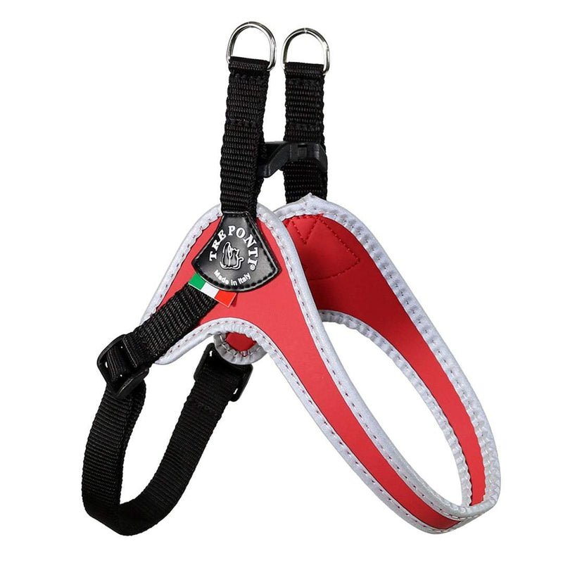 Tre Ponti Adjustable Belly Harness Red
