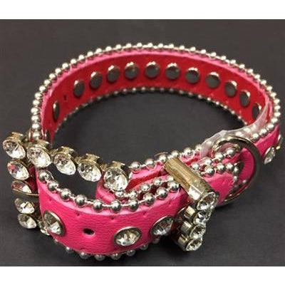 Canine Brands Jeweled Collar Bright Pink