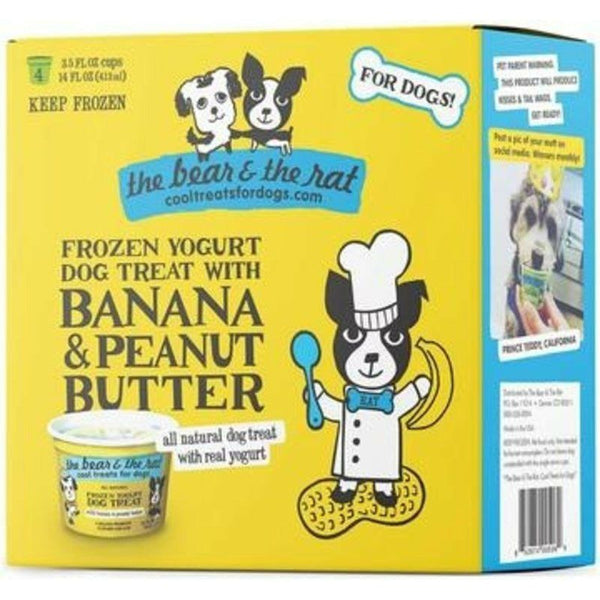 The bear & the rat dog frozen yogurt banana peanut butter