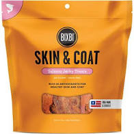 Bixbi Skin & Coat Treats - Salmon Jerky 10oz