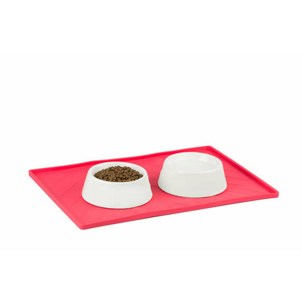 Messy Mutts Silicone Bowl Mat - Red