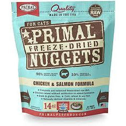 Primal Cat Freezedried Nuggets Chicken & Salmon 14oz
