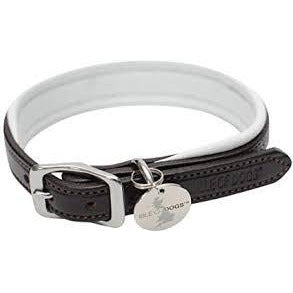 Isle of dogs leather collar white