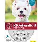 k9 Advantix II medium dog 11-20lb 6 pack