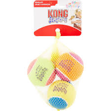 Kong SqueakAir Birthday Tennis Balls classic