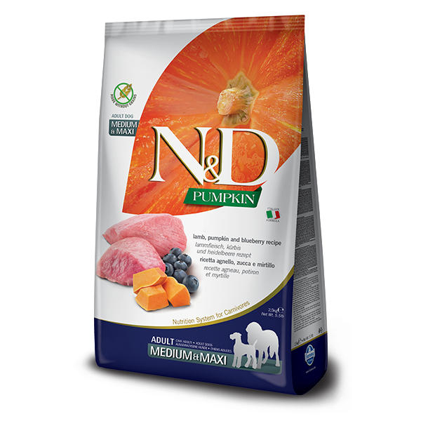 Farmina N&D Pumpkin Med/Max Lamb & Blueberry