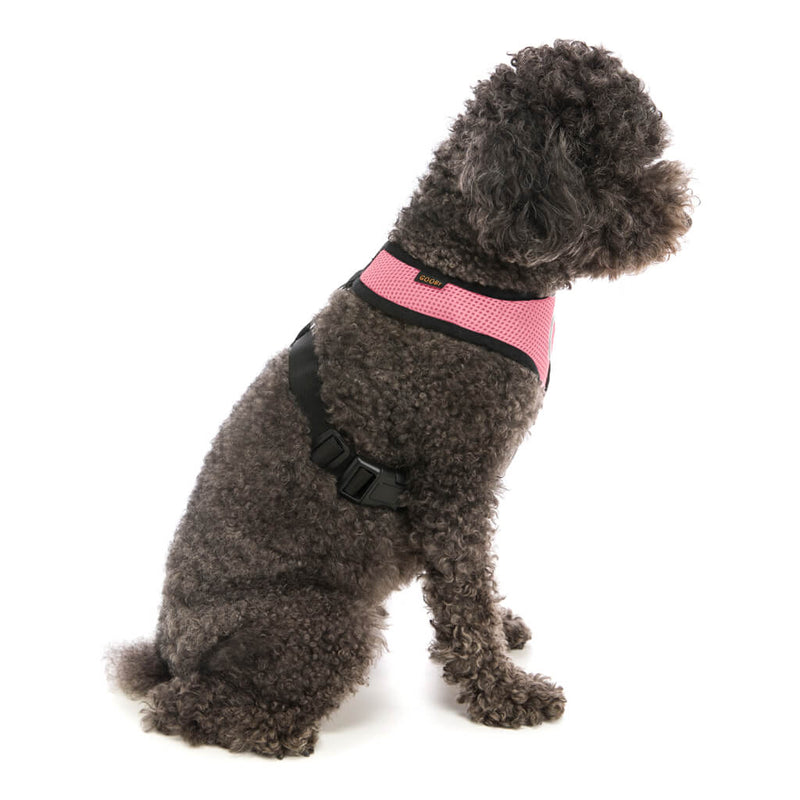 Gooby Soft Mesh Harness Pink
