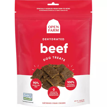 Open Farm Dehydrated Beef Dog Treats 4.5oz