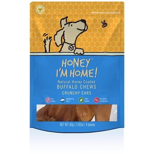 Honey I'm Home Buffalo crunchy ears 4 pack