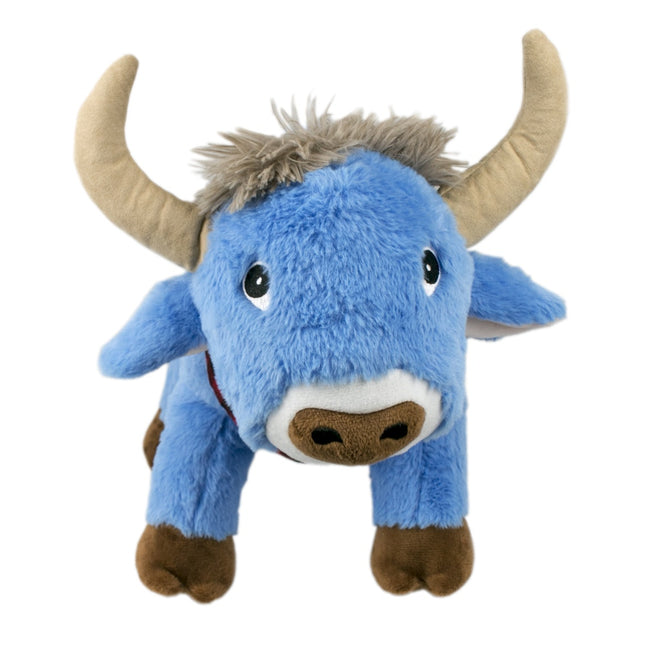 Tall Tails Plush Crunch Blue Ox Dog Toy