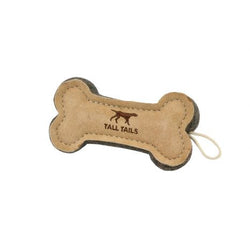 Tall Tails 6" Natural Leather Bone Toy