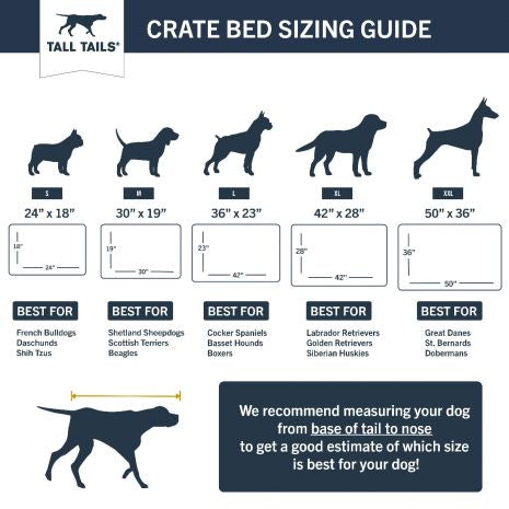 Tall Tails Dream Chaser crate bed gray