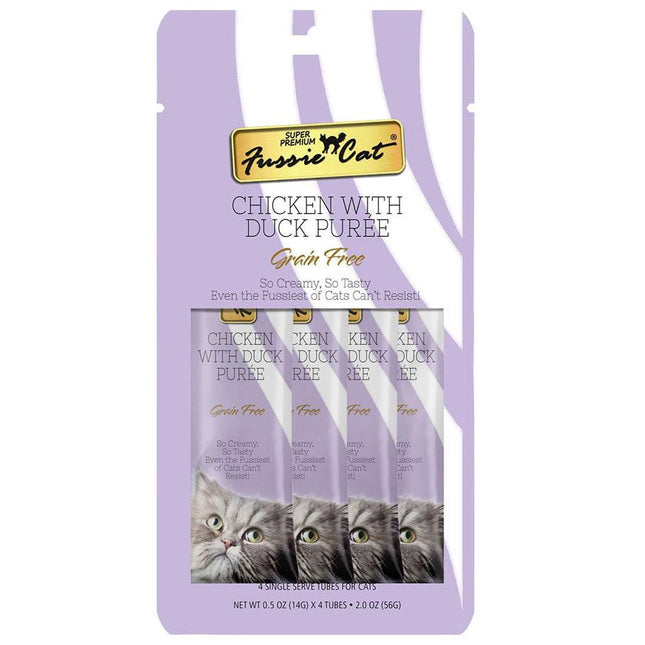 Fussie Cat Chicken with Duck Puree Treat