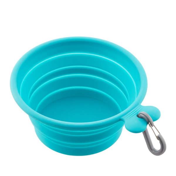 Messy Mutts Silicone Collapsible Bowl Blue