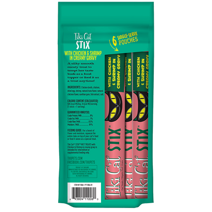 Tiki Cat Stix Wet Treats Chicken & Shrimp GF