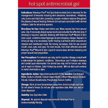 Vetericyn Plus Hot Spot Antimicrobial Hydrogel
