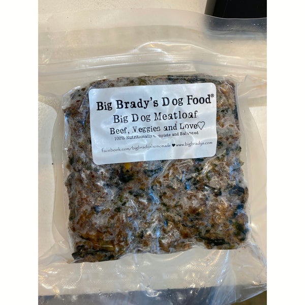 Big Brady's Dog Food - Beef & Vegetable 1lb Meatloaf