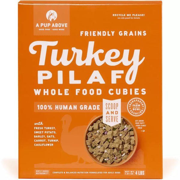 A Pup Above Turkey Pilaf Whole Food Cubies - With Grain
