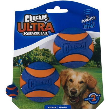 Chuckit! Ultra Squeaker Ball 2 Pack